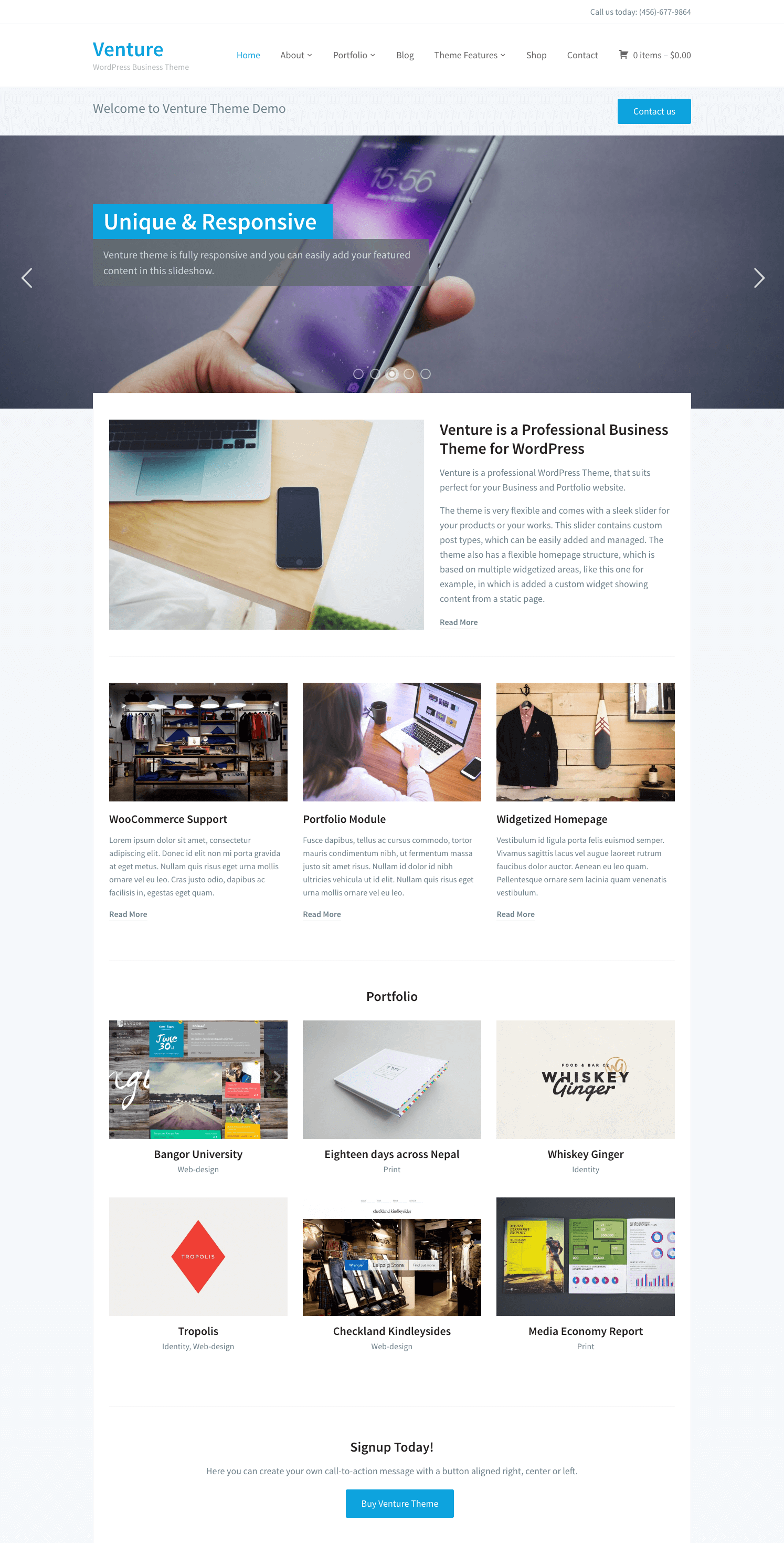 Venture 2.0 - Multipurpose WordPress Theme - WPZOOM