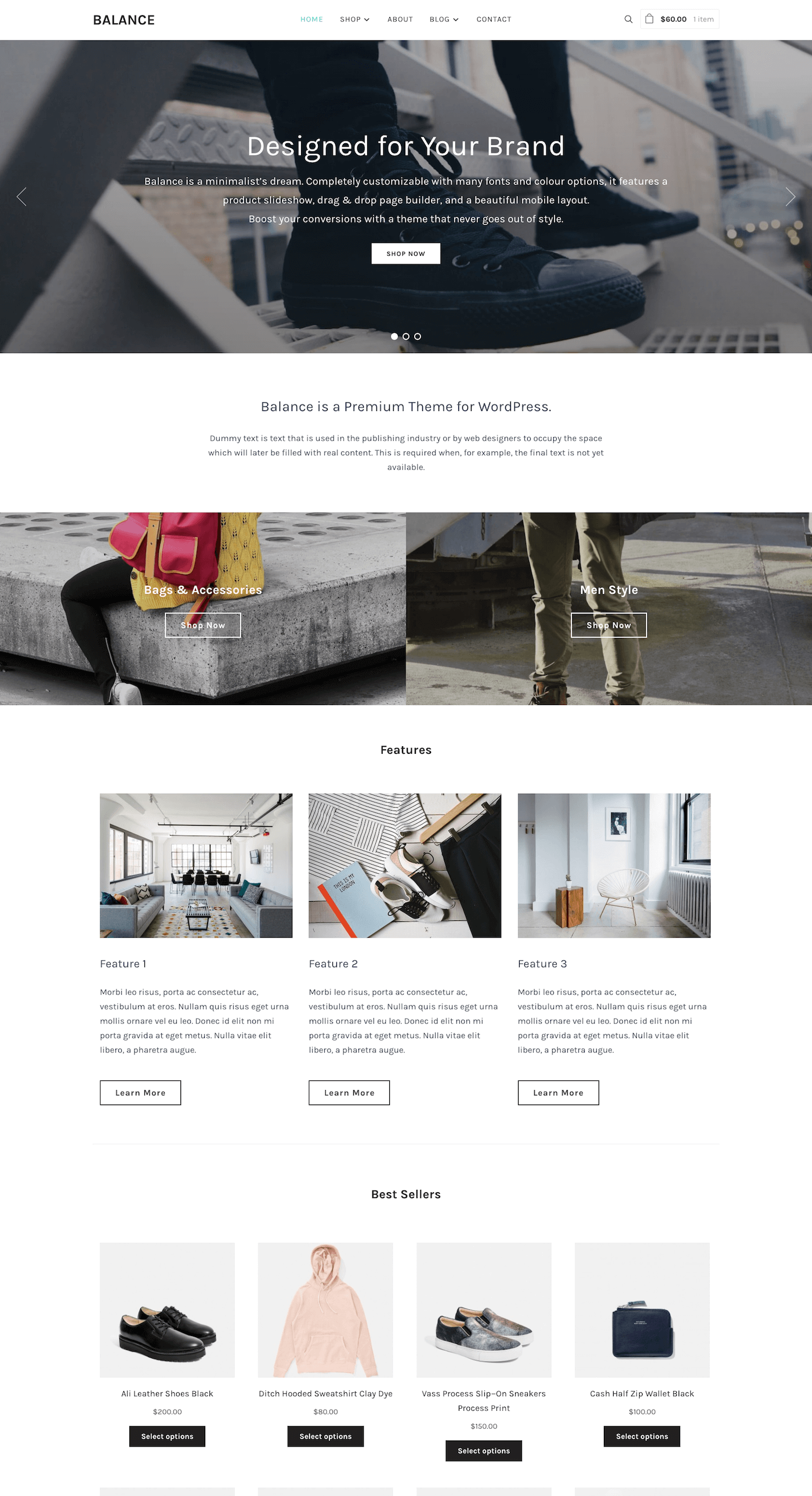 Theme Balance Balance - Minimalist WooCommerce Theme - WPZOOM