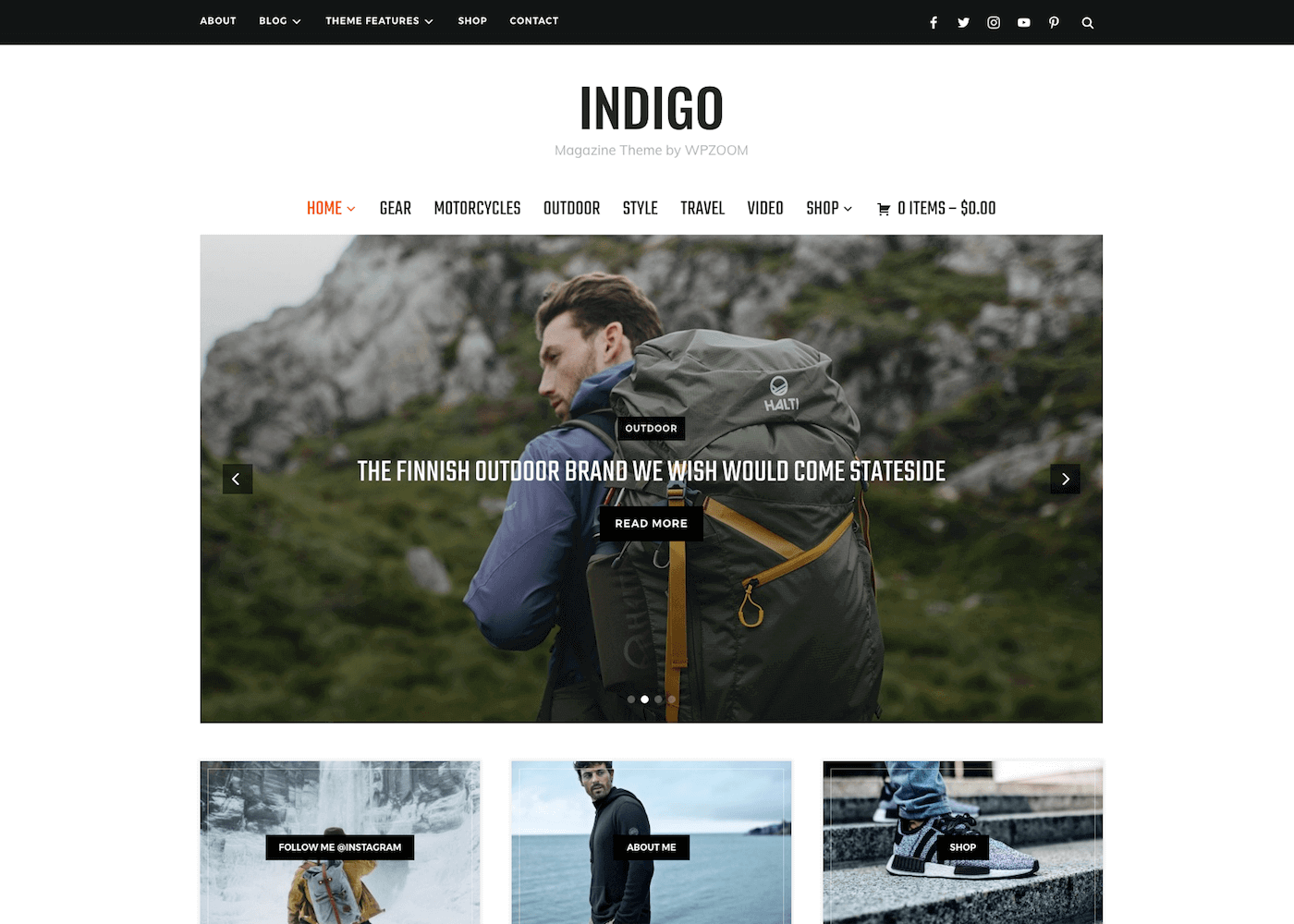 WordPress magazine theme niche layout for editorial content