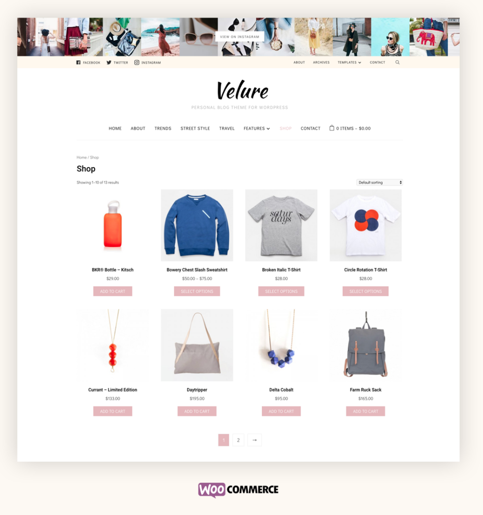 Velure - A Chic Fashion WordPress Theme - WPZOOM