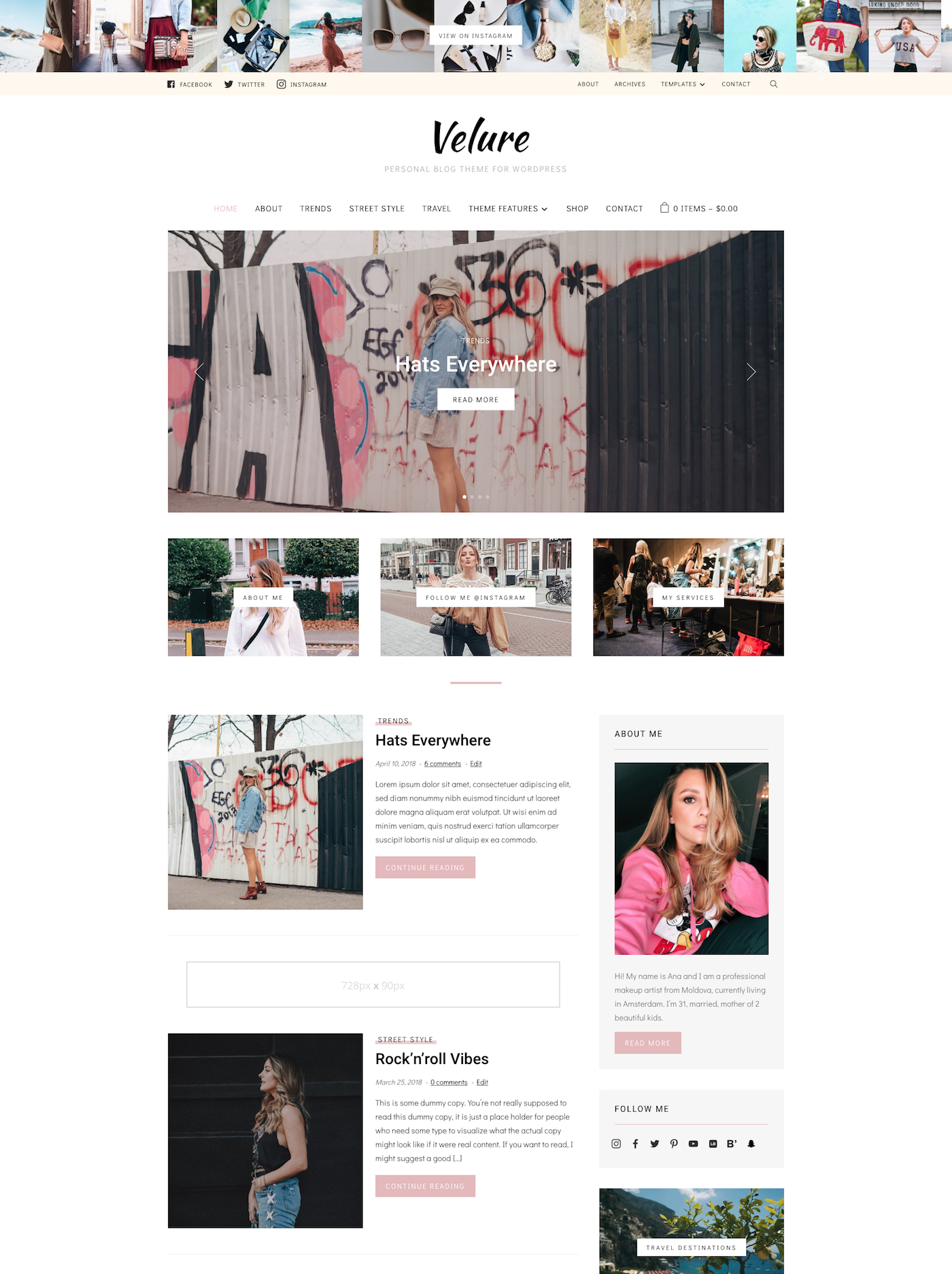 Velure - A Chic Fashion WordPress Theme - WPZOOM