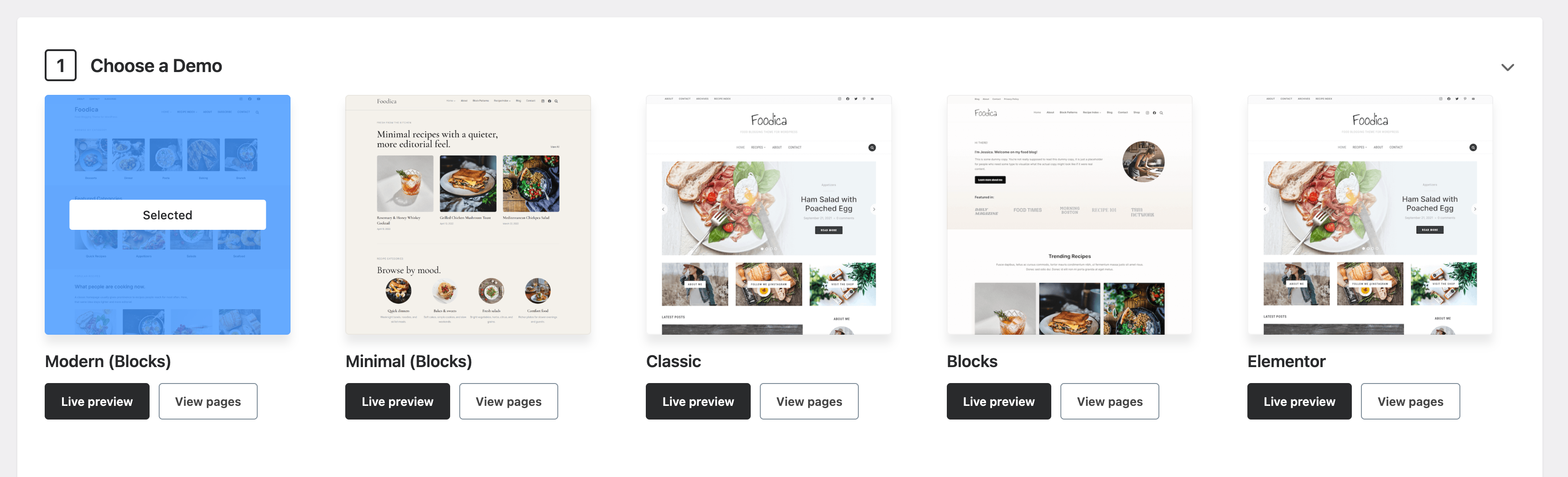 Foodica - Overview, Demo Content Importer, Quick Specs - Documentation ...