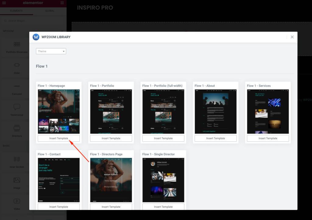 Inspiro PRO – Setting up the Homepage - Documentation - WPZOOM