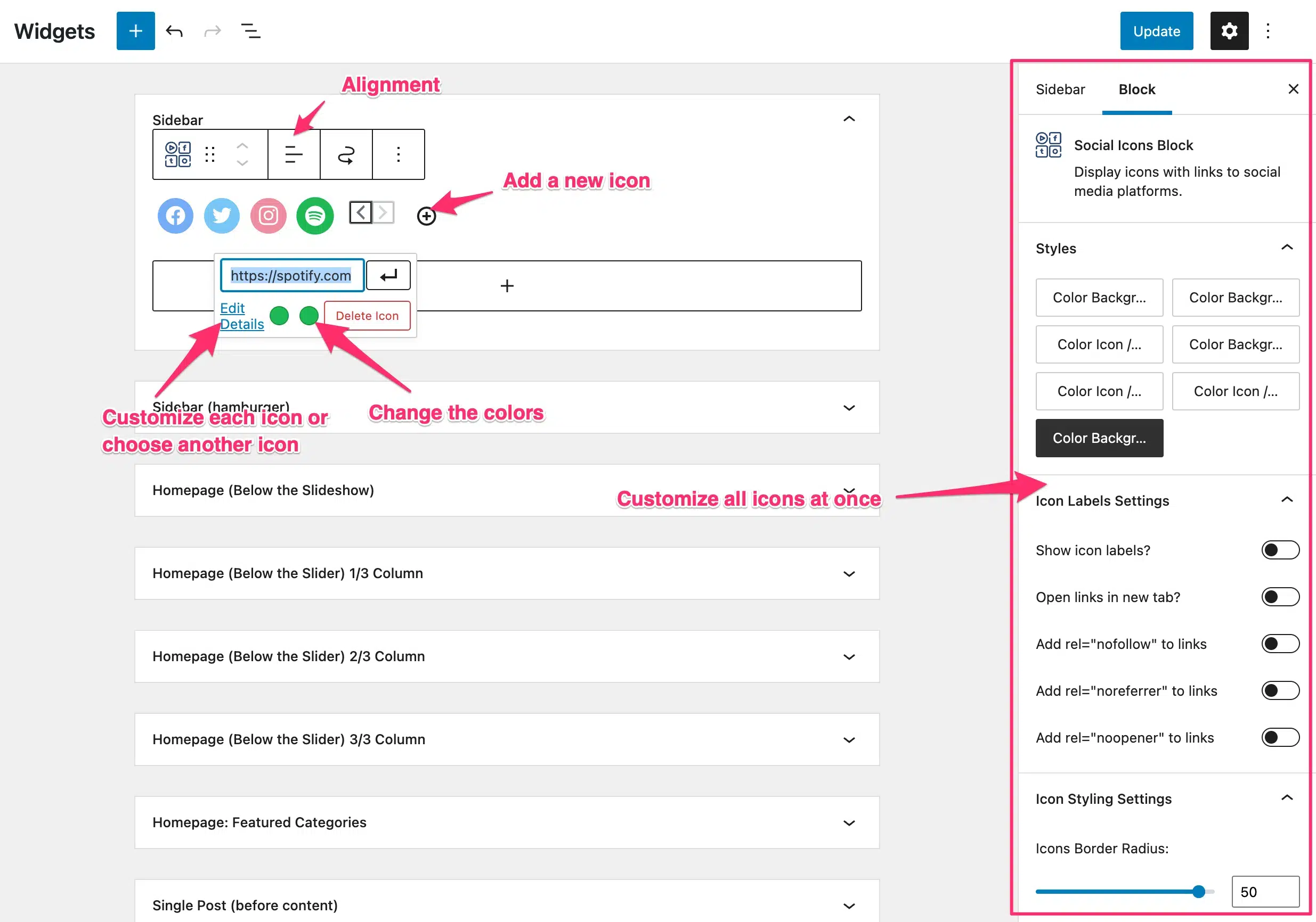 Customize Your Social Icons