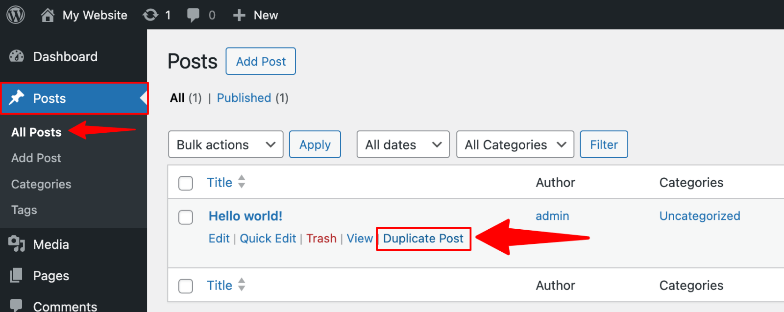 Post Duplicator plugin -> Duplicatting