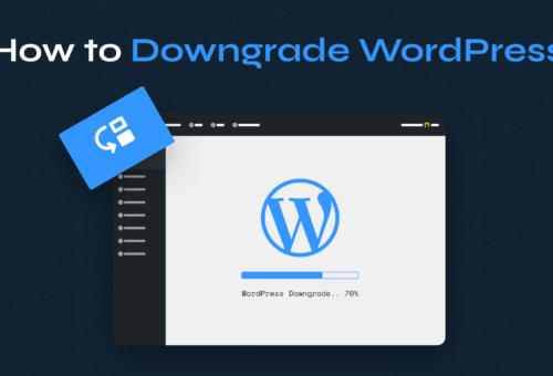 How to Downgrade WordPress
