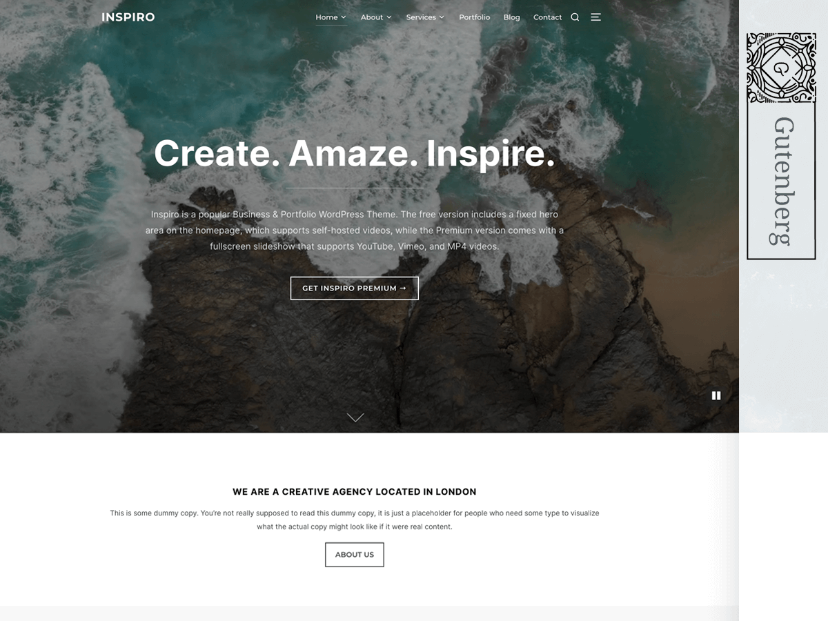 Business / Portfolio (Block Editor)