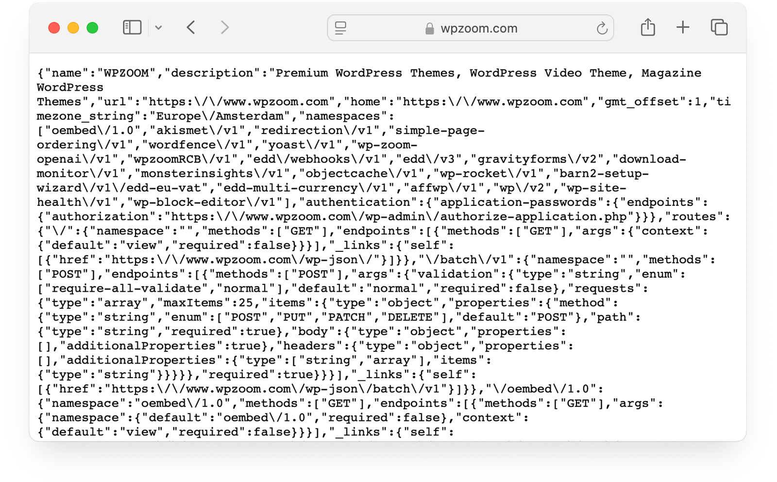 What Is Headless WordPress? Benefits & How It Works 6 JSON response