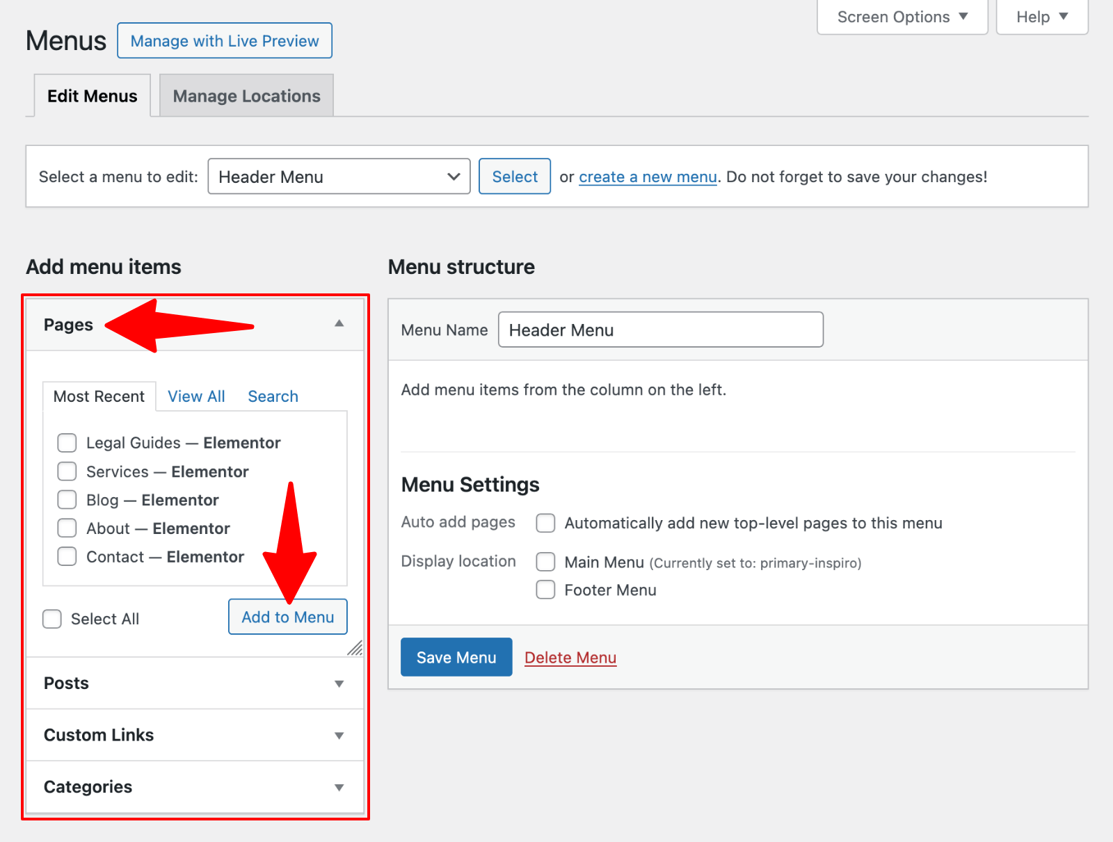 WordPress Navigation Menu Tutorial: How to Create, Edit, and Customize 6 Add items to menu