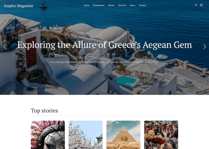 Inspiro - Magazine WordPress theme