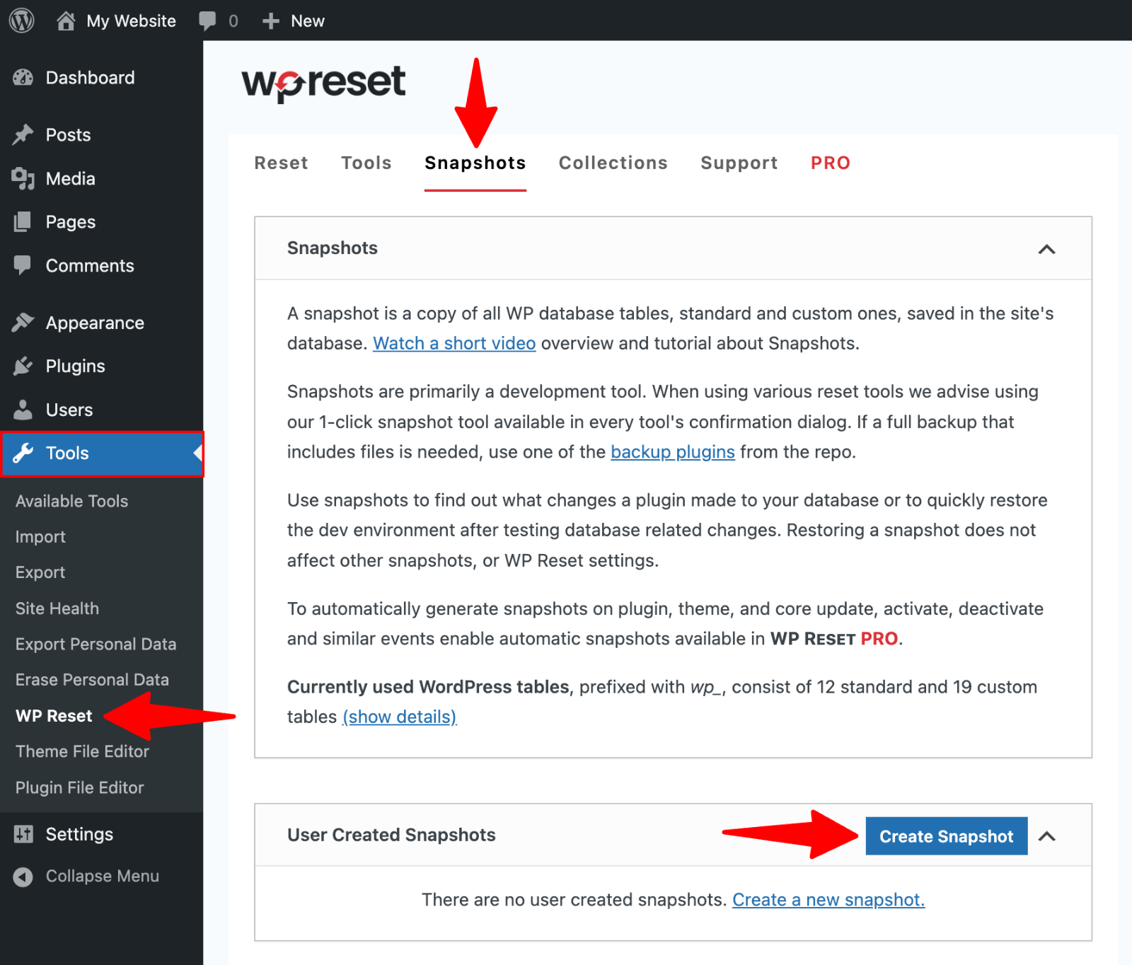 How to Reset Your WordPress Site Safely & Effectively 5 WP Reset > Snapshots” class=”wp-image-814477″ srcset=”https://b8f4g5a7.delivery.rocketcdn.me/wp-content/uploads/2025/05/WP-Reset-snapshots.png 1600w, https://b8f4g5a7.delivery.rocketcdn.me/wp-content/uploads/2025/05/WP-Reset-snapshots-734×626.png 734w, https://b8f4g5a7.delivery.rocketcdn.me/wp-content/uploads/2025/05/WP-Reset-snapshots-1024×873.png 1024w, https://b8f4g5a7.delivery.rocketcdn.me/wp-content/uploads/2025/05/WP-Reset-snapshots-1536×1309.png 1536w” data-lazy-sizes=”(max-width: 1600px) 100vw, 1600px” src=”https://b8f4g5a7.delivery.rocketcdn.me/wp-content/uploads/2025/05/WP-Reset-snapshots.png”/><img data-lazyloaded=
