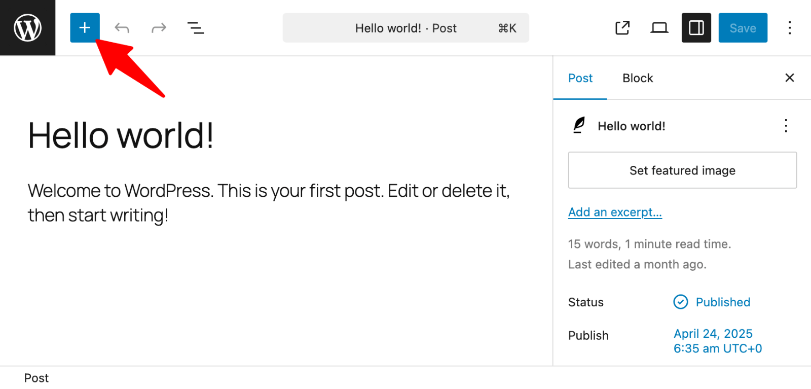How to Embed an iFrame in WordPress (3 Easy Methods) 1 Block editor -> Add block” class=”wp-image-814247″ srcset=”https://b8f4g5a7.delivery.rocketcdn.me/wp-content/uploads/2025/05/block-editor-add-block.png 1600w, https://b8f4g5a7.delivery.rocketcdn.me/wp-content/uploads/2025/05/block-editor-add-block-734×352.png 734w, https://b8f4g5a7.delivery.rocketcdn.me/wp-content/uploads/2025/05/block-editor-add-block-1024×491.png 1024w, https://b8f4g5a7.delivery.rocketcdn.me/wp-content/uploads/2025/05/block-editor-add-block-1536×736.png 1536w” data-lazy-sizes=”(max-width: 1600px) 100vw, 1600px” src=”https://b8f4g5a7.delivery.rocketcdn.me/wp-content/uploads/2025/05/block-editor-add-block.png”/><img data-lazyloaded=