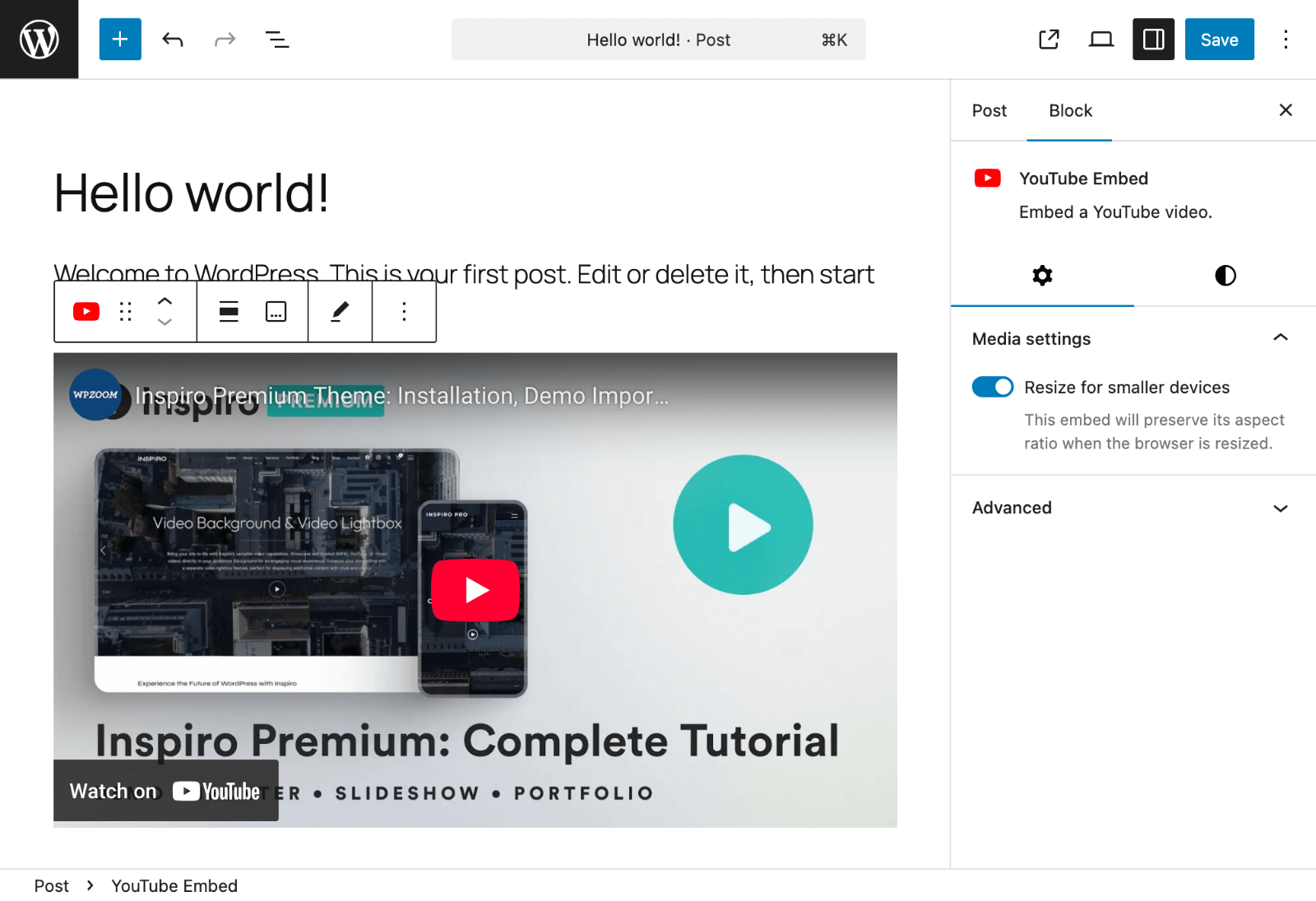 How to Embed an iFrame in WordPress (3 Easy Methods) 6 Embeded video