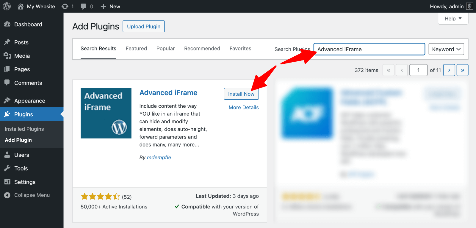 How to Embed an iFrame in WordPress (3 Easy Methods) 22 Install Advanced iFrame plugin