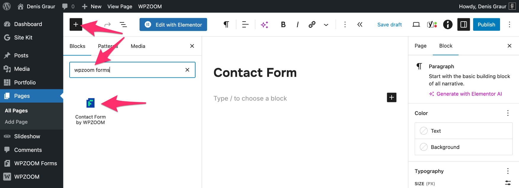 WPZOOM Forms block