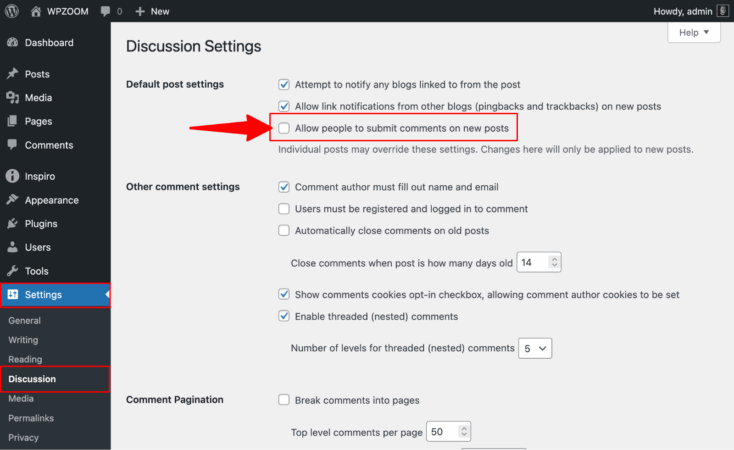 How to Disable Comments in WordPress - WPZOOM