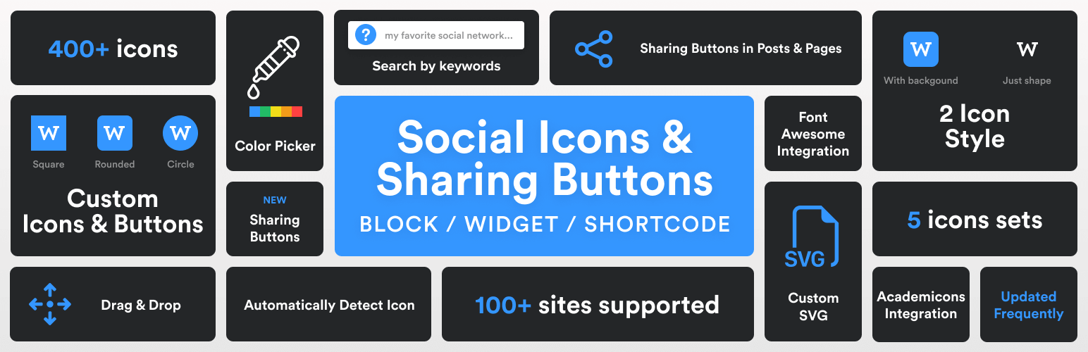 WPZOOM Social Icons & Share Buttons