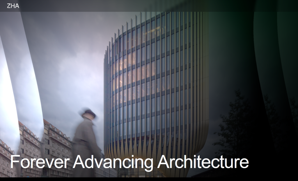 10 Portfolio Website Examples in 2026 (Photography, Video, Wedding, more) 35 ZHA architectural portfolio homepage