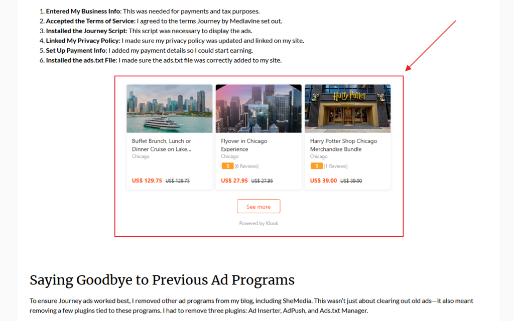 Display ads on Duffel Bag Spouse Travels
