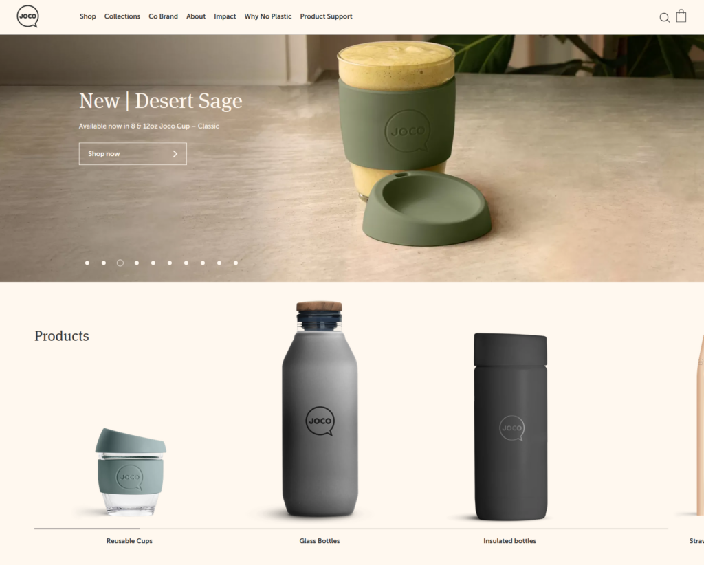 Joco Cups homepage