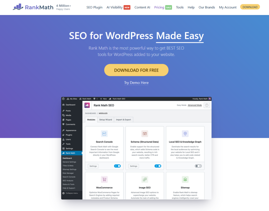 WooCommerce SEO: A Complete Guide for Online Stores 11 Rank Math WooCommerce SEO plugin