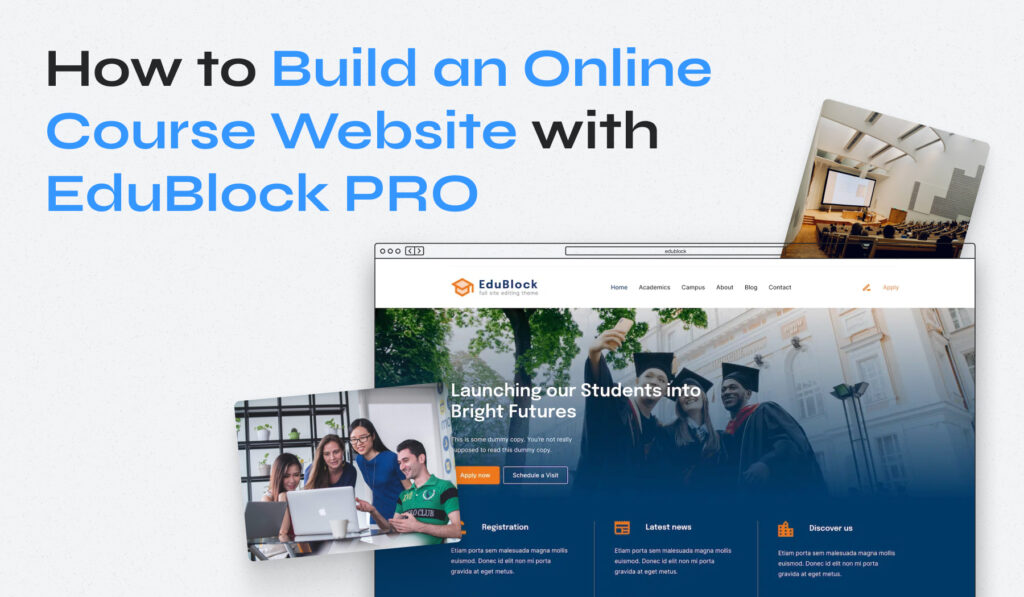 How to Build an Online Course Website With EduBlock PRO