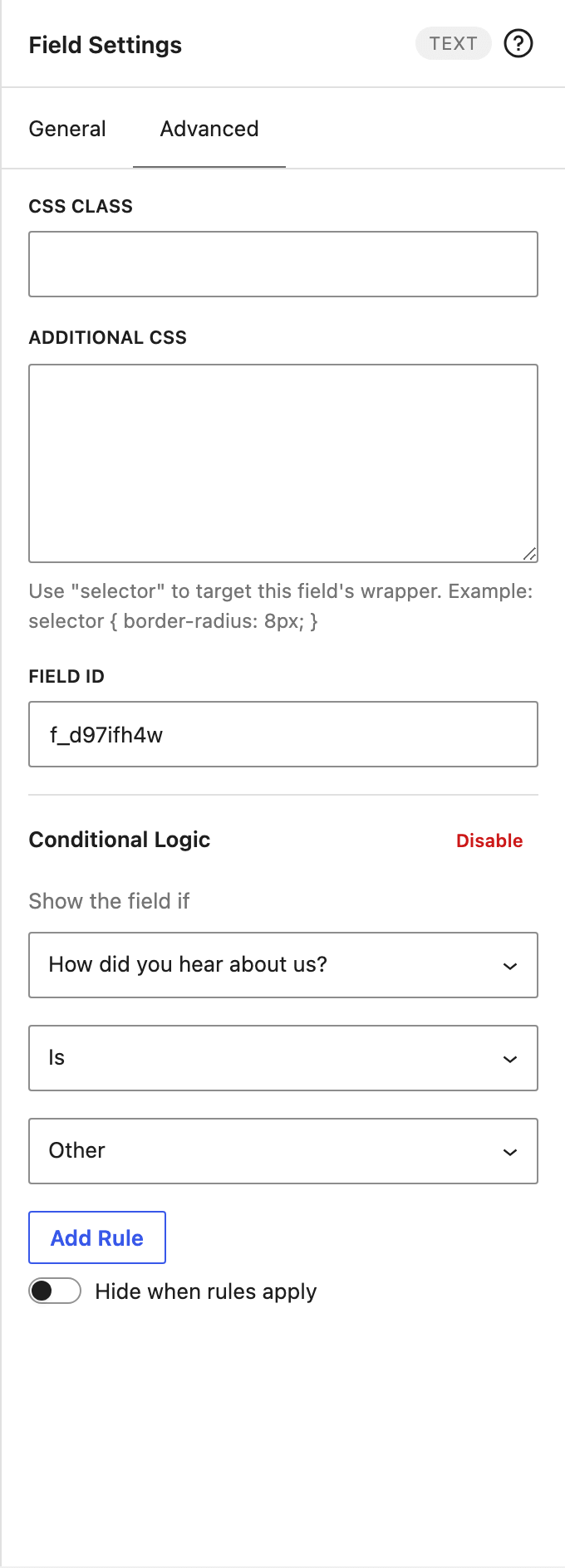 A complete rule
