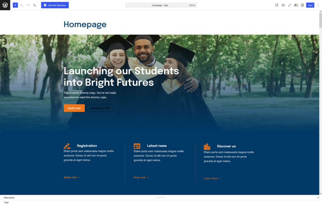 EduBlock PRO homepage