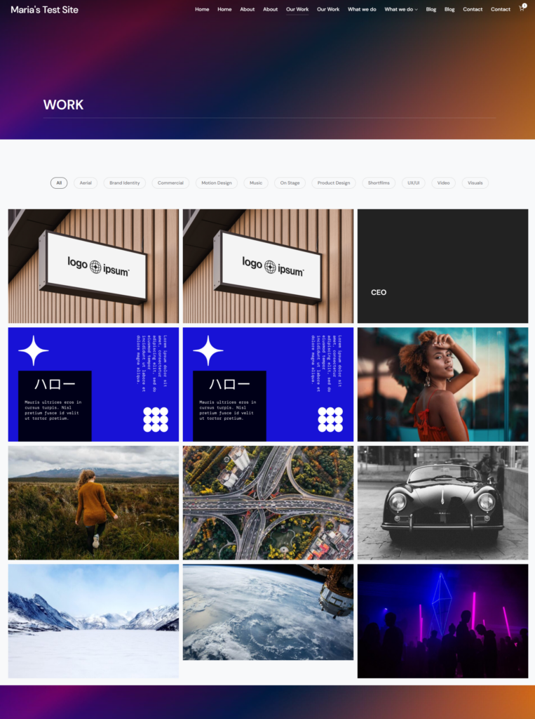 Preview service business website