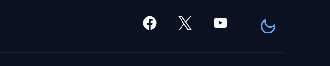 The dark mode switch in the header